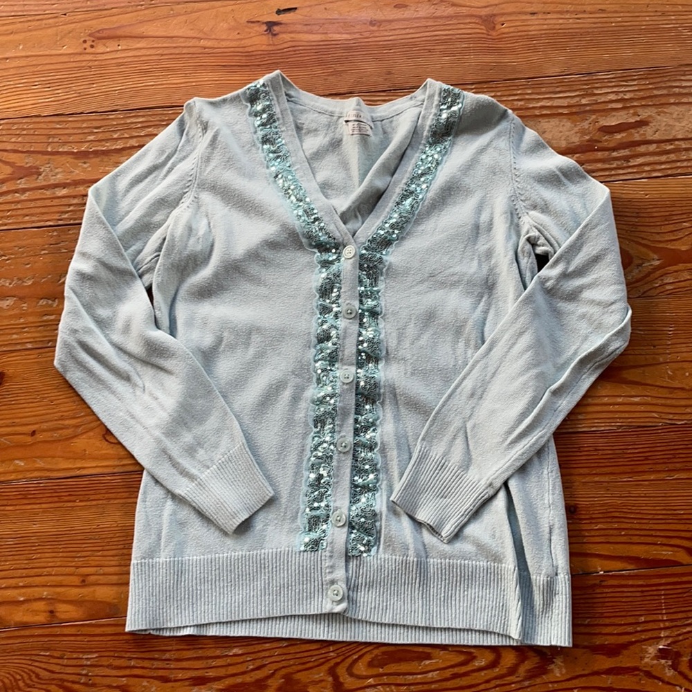 VanHeusen Light Turquoise sequined sweater